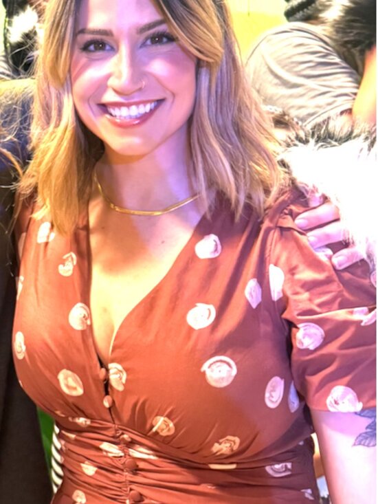 Anthropologie Katerina Button-Front Dress Brown Polka Dot - Picture 9 of 9